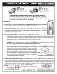 installation instructions