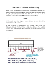 Character LCD Pinout and Working