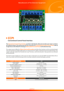 Conventional Control Panel Interface