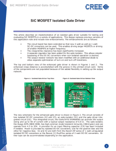 SiC MOSFET Isolated Gate Driver