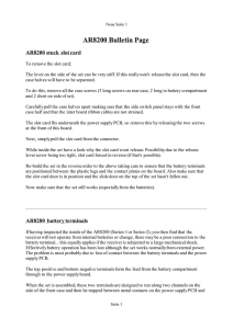 AR8200 Bulletin Page