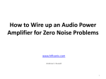 How to Wire up an Audio Power www.hifisonix.com