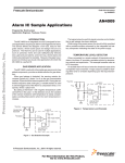 AN4009 Alarm IC Sample Applications  INTRODUCTION