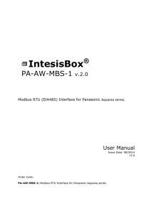 IntesisBox  PA-AW-MBS-1 ®