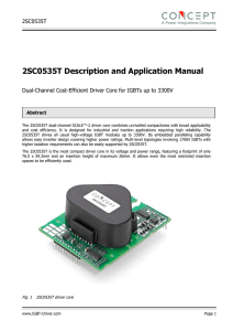 2SC0535T Description and Application Manual 2SC0535T