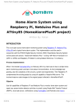 Home Alarm System using Raspberry Pi, Netduino Plus and ATtiny85 (HomeAlarmPlusPi project)