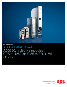ABB industrial drives ACS880, multidrive modules Catalog