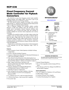 Fixed Frequency Current Mode Controller for Flyback Converters