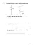 Q1. The circuit diagram below shows a 6.0 V battery of negligible