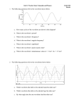 1. The following questions refer to the waveform shown below. a