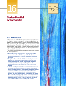 Series-Parallel ac Networks