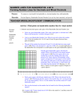 NUMBER LINES FOR HUNDREDTHS 4.NF.6