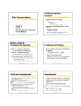 Data Representation Positional Number Systems Binary, Octal