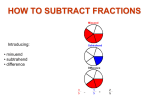 How to Subtract Fractions