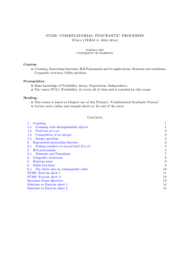 ST329: COMBINATORIAL STOCHASTIC PROCESSES