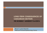Long-term consequences of the caesarean section