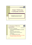 Chapter 9 Public Key Cryptography and RSA