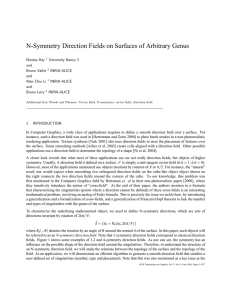 N-Symmetry Direction Fields on Surfaces of Arbitrary Genus