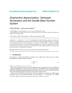 Diophantine Approximation, Ostrowski Numeration and the