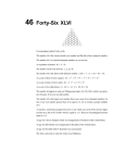 46 Forty-Six XLVI