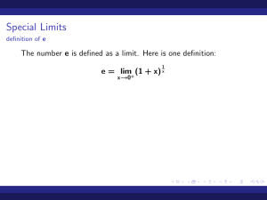 Special limits (2)