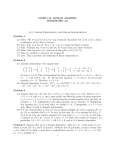 LINEAR ALGEBRA HOMEWORK #2