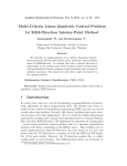 Multi-Criteria Linear-Quadratic Control Problem by KSH