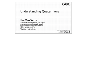 Understanding Quaternions - Essential Math for Games Programmers