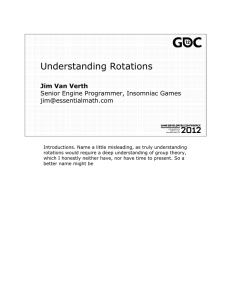 Understanding Rotations - Essential Math for Games Programmers