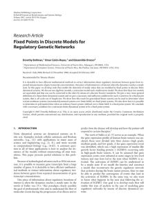 Hindawi Publishing Corporation EURASIP Journal on Bioinformatics and Systems Biology