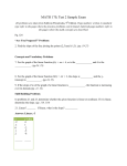 MATH 170, Test 2 Sample Exam