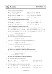 C2 Worksheet A