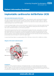 Implantable cardioverter defibrillator - patient information