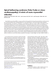 Apical ballooning syndrome (Tako-Tsubo or stress cardiomyopathy