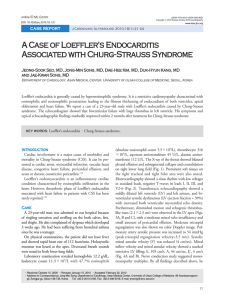 A Case of Loeffler`s Endocarditis Associated with Churg