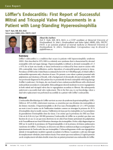 Löffler`s Endocarditis: First Report of Successful Mitral and