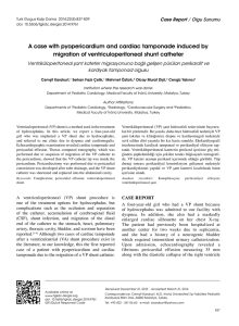 A case with pyopericardium and cardiac tamponade