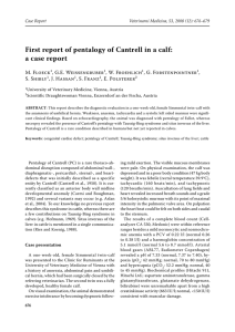 First report of pentalogy of Cantrell in a calf: a case report