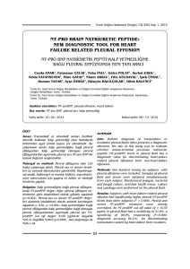 nt-pro brain natriuretic peptide: new diagnostic tool for heart failure