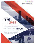 2015 Final Program - The American Society of Echocardiography