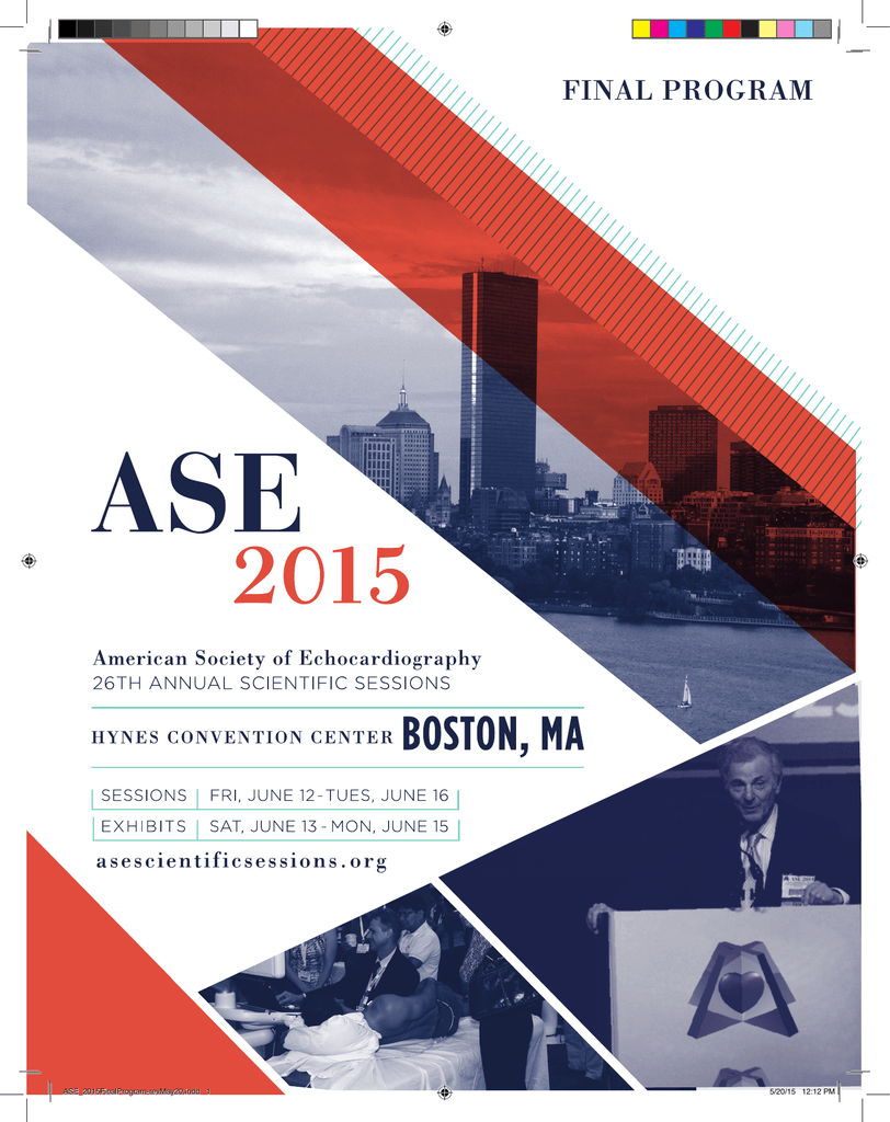 2015 Program The American Society of Echocardiography