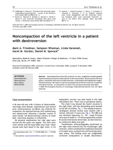 Noncompaction of the left ventricle in a patient with dextroversion