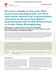 QT interval variability in body surface ECG