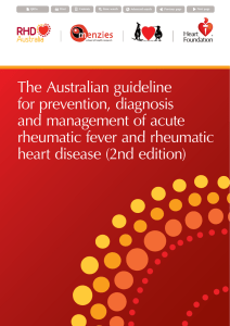 The Australian guideline for prevention, diagnosis and management
