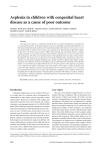 Asplenia in children with congenital heart disease as a cause of