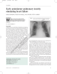 Early amiodarone pulmonary toxicity simulating heart failure