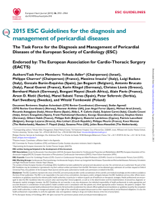 2015 ESC Guidelines for the diagnosis and management of