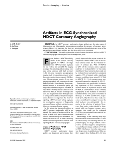 Artifacts in ECG-Synchronized MDCT Coronary Angiography