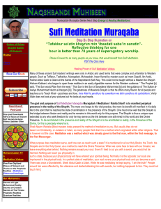 Sufi Meditation Muraqaba sufi healing naqshbani way