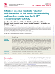 Effects of selective heart rate reduction with ivabradine on left